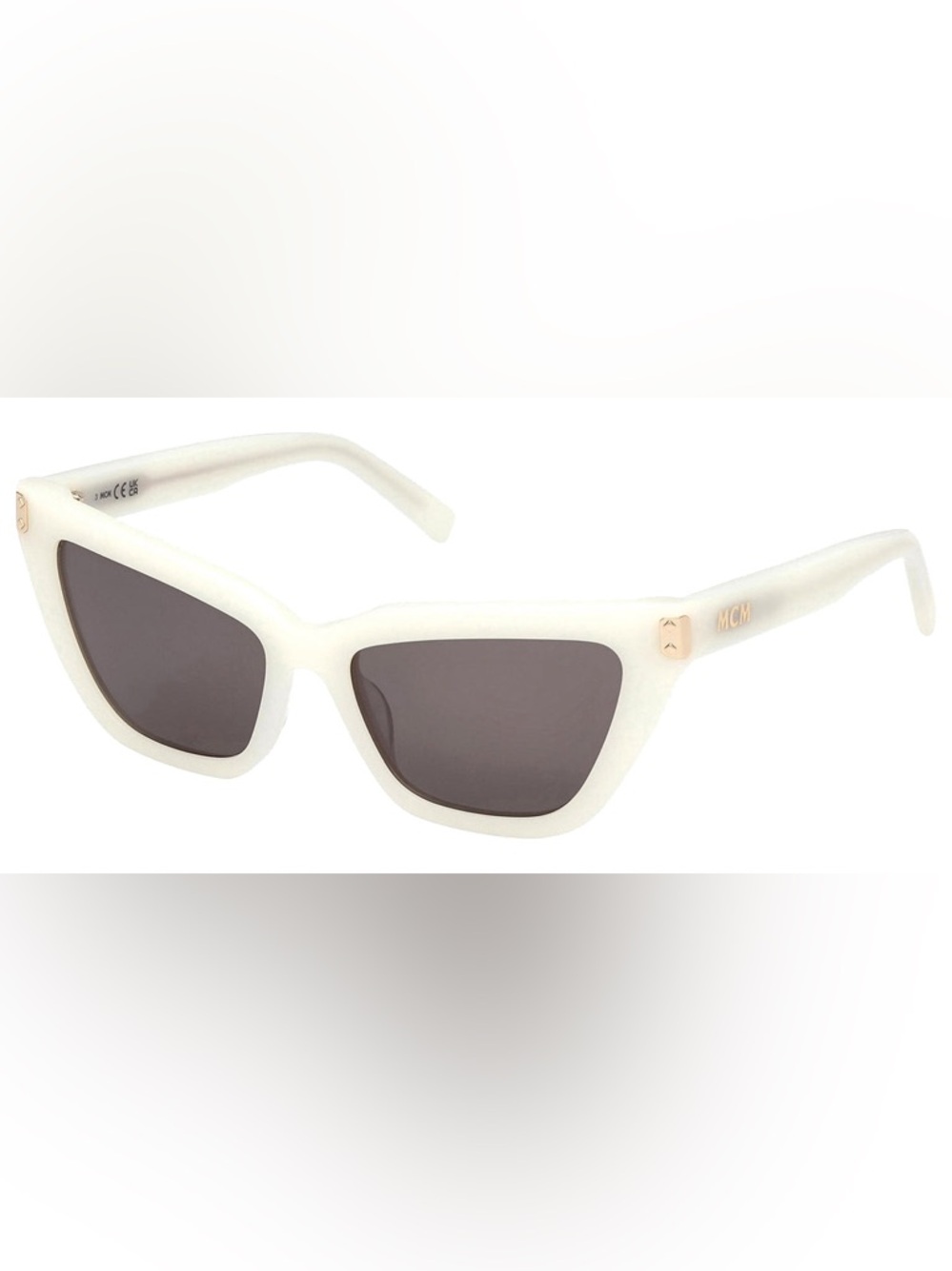 MCM White Cat Eye Sunglasses MW0010 Crossbody Pouch Case
